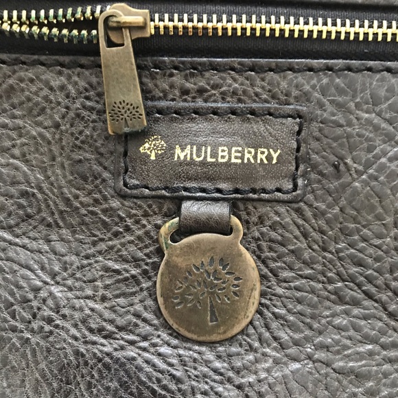 •❤️SOLD❤️Mulberry Anthony Grey Leather Messenger Crossbody Unisex Bag - Picture 6 of 16